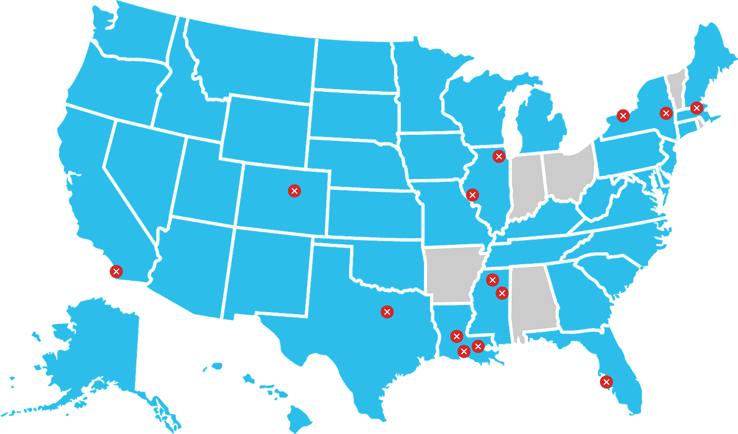 Shipping map