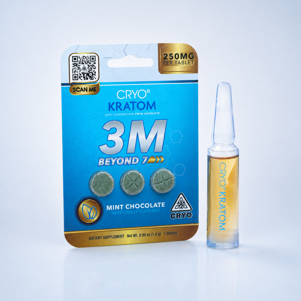 3M Tablets and Gold Kratom Shot bundle