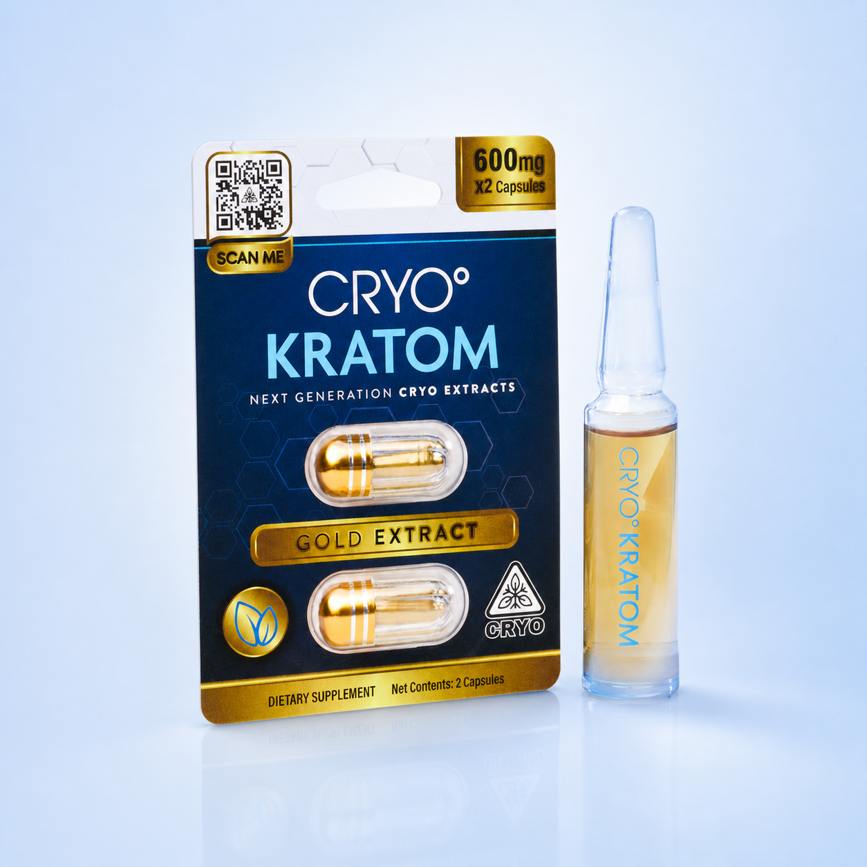 Gold Kratom Capsules and Gold Kratom Shot bundle